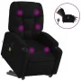 Sillón de masaje eléctrico reclinable elevable tela negro de , Sillones - Ref: Foro24-3204634, Precio: 338,63 €, Descuento: %