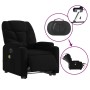 Sillón de masaje eléctrico reclinable elevable tela negro de , Sillones - Ref: Foro24-3204634, Precio: 317,76 €, Descuento: %