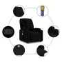 Sillón de masaje eléctrico reclinable elevable tela negro de , Sillones - Ref: Foro24-3204634, Precio: 338,63 €, Descuento: %