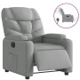 Sillón reclinable eléctrico tela gris claro de , Sillones - Ref: Foro24-3204572, Precio: 252,58 €, Descuento: %