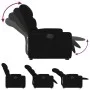 Sillón eléctrico reclinable elevable de tela negro de , Sillones - Ref: Foro24-3204622, Precio: 332,42 €, Descuento: %