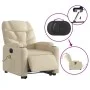 Sillón de masaje eléctrico reclinable elevable tela crema de , Sillones - Ref: Foro24-3204641, Precio: 373,87 €, Descuento: %