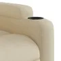 Sillón de masaje eléctrico reclinable elevable tela crema de , Sillones - Ref: Foro24-3204641, Precio: 373,87 €, Descuento: %