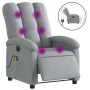 Sillón reclinable de masaje eléctrico tela gris claro de , Sillones - Ref: Foro24-3204080, Precio: 300,70 €, Descuento: %