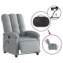 Sillón reclinable de masaje eléctrico tela gris claro de , Sillones - Ref: Foro24-3204080, Precio: 300,70 €, Descuento: %