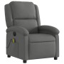 Sillón reclinable de masaje eléctrico tela gris oscuro de , Sillones - Ref: Foro24-3204153, Precio: 252,49 €, Descuento: %