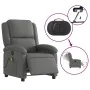 Sillón reclinable de masaje eléctrico tela gris oscuro de , Sillones - Ref: Foro24-3204153, Precio: 257,88 €, Descuento: %