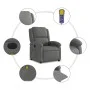 Sillón reclinable de masaje eléctrico tela gris oscuro de , Sillones - Ref: Foro24-3204153, Precio: 257,88 €, Descuento: %
