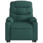 Sillón masaje eléctrico reclinable elevable tela verde oscuro de , Sillones - Ref: Foro24-3206678, Precio: 368,34 €, Descuent...