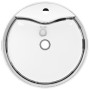 Lavabo con rebosadero 46,5x15,5 cm cerámica plateado de vidaXL, Lavabos - Ref: Foro24-143865, Precio: 73,86 €, Descuento: %
