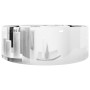 Lavabo con rebosadero 46,5x15,5 cm cerámica plateado de vidaXL, Lavabos - Ref: Foro24-143865, Precio: 73,86 €, Descuento: %