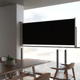 Toldo lateral retráctil para patio 100x300 cm negro de vidaXL, Sombrillas - Ref: Foro24-45184, Precio: 74,91 €, Descuento: %