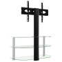 Mueble TV esquina 3 niveles para 32-70 pulgadas negro plateado de , Muebles TV - Ref: Foro24-358177, Precio: 126,23 €, Descue...