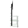 Mueble TV esquina 3 niveles para 32-70 pulgadas negro plateado de , Muebles TV - Ref: Foro24-358177, Precio: 126,23 €, Descue...