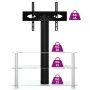 Mueble TV esquina 3 niveles para 32-70 pulgadas negro plateado de , Muebles TV - Ref: Foro24-358177, Precio: 126,23 €, Descue...