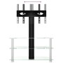 Mueble TV esquina 3 niveles para 32-70 pulgadas negro plateado de , Muebles TV - Ref: Foro24-358177, Precio: 126,23 €, Descue...