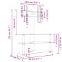 Mueble TV esquina 3 niveles para 32-70 pulgadas negro plateado de , Muebles TV - Ref: Foro24-358177, Precio: 126,23 €, Descue...
