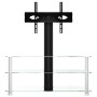 Mueble TV esquina 3 niveles para 32-70 pulgadas negro plateado de , Muebles TV - Ref: Foro24-358180, Precio: 112,41 €, Descue...