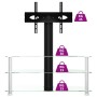 Mueble TV esquina 3 niveles para 32-70 pulgadas negro plateado de , Muebles TV - Ref: Foro24-358180, Precio: 112,41 €, Descue...