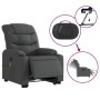Sillón de masaje eléctrico reclinable elevable tela gris oscuro de , Sillones - Ref: Foro24-3206673, Precio: 388,77 €, Descue...