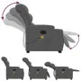 Sillón de masaje eléctrico reclinable elevable tela gris oscuro by , Armchairs - Ref: Foro24-3206673, Price: 418,53 €, Discou...