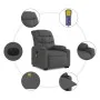 Sillón de masaje eléctrico reclinable elevable tela gris oscuro by , Armchairs - Ref: Foro24-3206673, Price: 418,53 €, Discou...