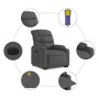 Sillón de masaje eléctrico reclinable elevable tela gris oscuro de , Sillones - Ref: Foro24-3206673, Precio: 388,77 €, Descue...