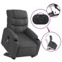 Sillón de masaje eléctrico reclinable elevable tela gris oscuro de , Sillones - Ref: Foro24-3206673, Precio: 388,77 €, Descue...