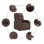 Sillón reclinable elevable cuero sintético marrón de , Sillones - Ref: Foro24-3204660, Precio: 289,65 €, Descuento: %