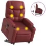 Sillón reclinable de masaje de pie cuero artificial rojo tinto de , Sillones - Ref: Foro24-3204669, Precio: 304,18 €, Descuen...