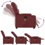 Sillón reclinable de masaje de pie cuero artificial rojo tinto de , Sillones - Ref: Foro24-3204669, Precio: 304,18 €, Descuen...