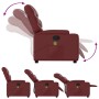 Sillón reclinable de masaje de pie cuero artificial rojo tinto de , Sillones - Ref: Foro24-3204669, Precio: 289,14 €, Descuen...