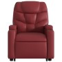 Sillón reclinable de masaje de pie cuero artificial rojo tinto de , Sillones - Ref: Foro24-3204669, Precio: 289,14 €, Descuen...