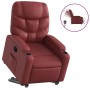 Sillón elevable eléctrico cuero artificial rojo tinto de , Sillones - Ref: Foro24-3204676, Precio: 338,70 €, Descuento: %