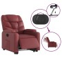 Sillón elevable eléctrico cuero artificial rojo tinto de , Sillones - Ref: Foro24-3204676, Precio: 338,70 €, Descuento: %