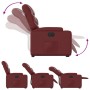 Sillón elevable eléctrico cuero artificial rojo tinto de , Sillones - Ref: Foro24-3204676, Precio: 338,70 €, Descuento: %