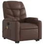Sillón de masaje elevable eléctrico cuero sintético marrón de , Sillones - Ref: Foro24-3204681, Precio: 353,95 €, Descuento: %