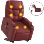 Sillón de masaje elevable eléctrico cuero artificial rojo tinto de , Sillones - Ref: Foro24-3204683, Precio: 354,20 €, Descue...