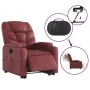 Sillón de masaje elevable eléctrico cuero artificial rojo tinto de , Sillones - Ref: Foro24-3204683, Precio: 354,20 €, Descue...