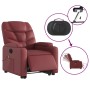 Sillón de masaje elevable eléctrico cuero artificial rojo tinto de , Sillones - Ref: Foro24-3204683, Precio: 331,75 €, Descue...