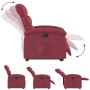 Sillón reclinable elevable tela rojo tinto de , Sillones - Ref: Foro24-3203981, Precio: 257,04 €, Descuento: %