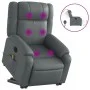 Sillón de masaje elevable eléctrico cuero sintético gris by , Armchairs - Ref: Foro24-3205174, Price: 402,58 €, Discount: %