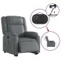 Sillón de masaje elevable eléctrico cuero sintético gris by , Armchairs - Ref: Foro24-3205174, Price: 402,58 €, Discount: %