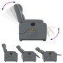 Sillón de masaje elevable eléctrico cuero sintético gris de , Sillones - Ref: Foro24-3205174, Precio: 374,75 €, Descuento: %