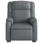 Sillón de masaje elevable eléctrico cuero sintético gris by , Armchairs - Ref: Foro24-3205174, Price: 402,58 €, Discount: %