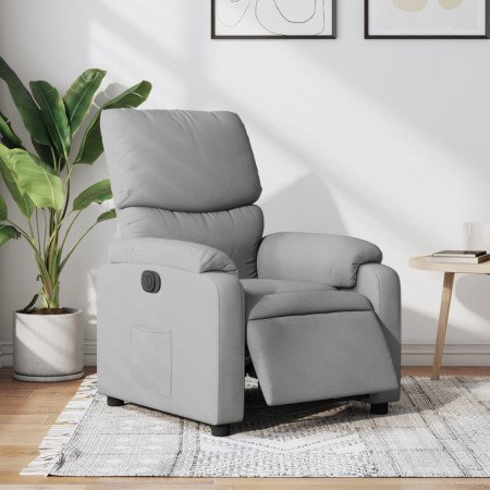 Sillón reclinable eléctrico tela gris claro de , Sillones - Ref: Foro24-3204800, Precio: 248,30 €, Descuento: %