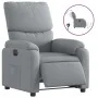 Sillón reclinable eléctrico tela gris claro de , Sillones - Ref: Foro24-3204800, Precio: 271,46 €, Descuento: %