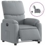 Sillón reclinable eléctrico tela gris claro de , Sillones - Ref: Foro24-3204800, Precio: 248,30 €, Descuento: %