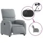 Sillón reclinable eléctrico tela gris claro de , Sillones - Ref: Foro24-3204800, Precio: 271,46 €, Descuento: %