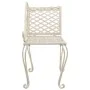 Banco tumbona de jardín de acero blanco envejecido 128 cm de vidaXL, Bancos de jardín - Ref: Foro24-45431, Precio: 138,27 €, ...